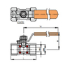 1PC Ball Valve With Lock Handle