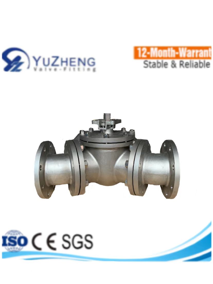 SS Y-type Three-way Flange Ball Valve