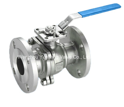 Industrial 2PC Stainless Steel Flanged Ball Valve