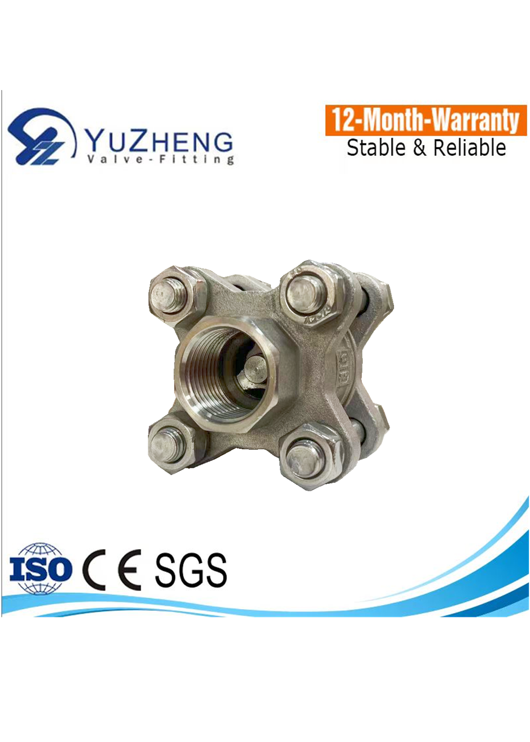 Stainess Steel 3PC Check Valve
