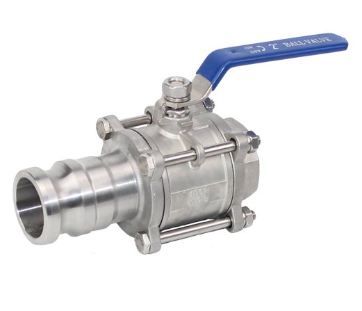 3PC Stainless Steel Clamp Ball Valve with a Quick Joint
