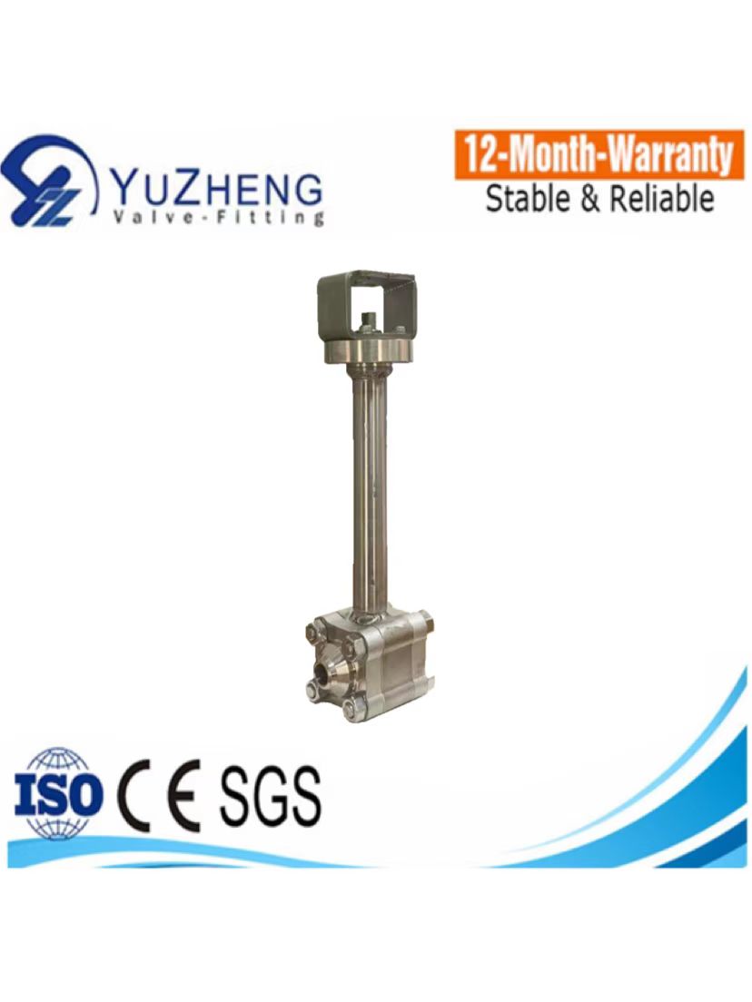 Stainless steel three-piece lengthened welding ball valve