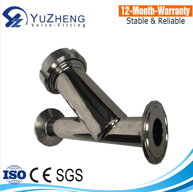 Sanitary Y-strainer with Clamp End