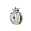 Industry Stainless Steel Italy Wafer Type Ball Valve With ISO5211 PAD V-Ttpe Ball