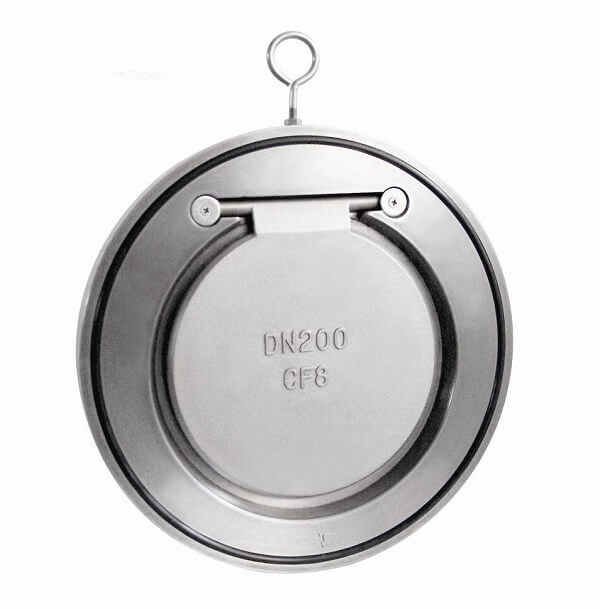 H74 Stainless Steel Wafer Single Disc Check Valve With Fluorine Rubber
