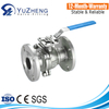 JIS Stainless Steel Flange Ball Valve With ISO5211 Mounting Pad